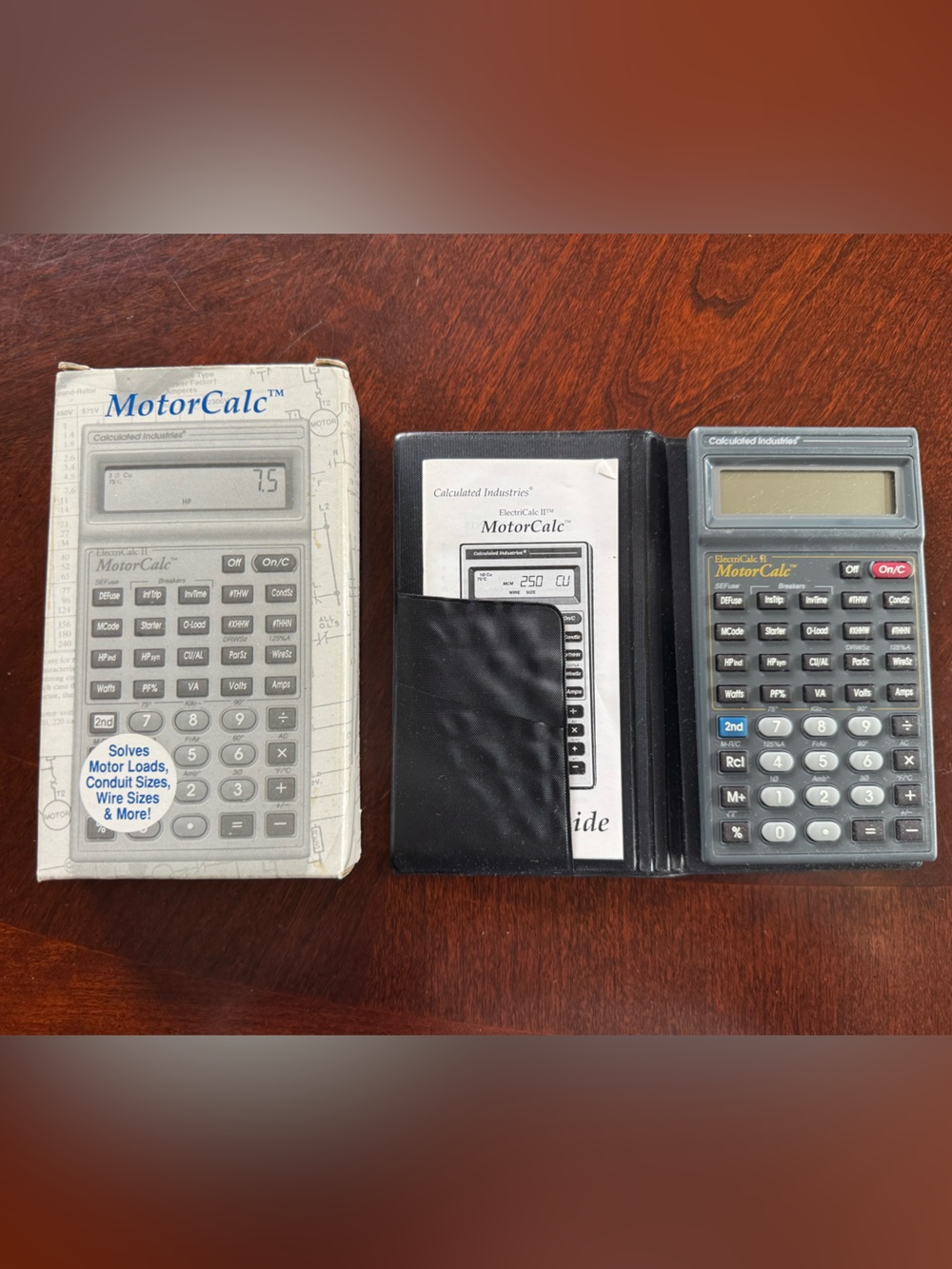 Vintage 1993 MotorCalc ElectriCalc II Electrical Engineering Collectible